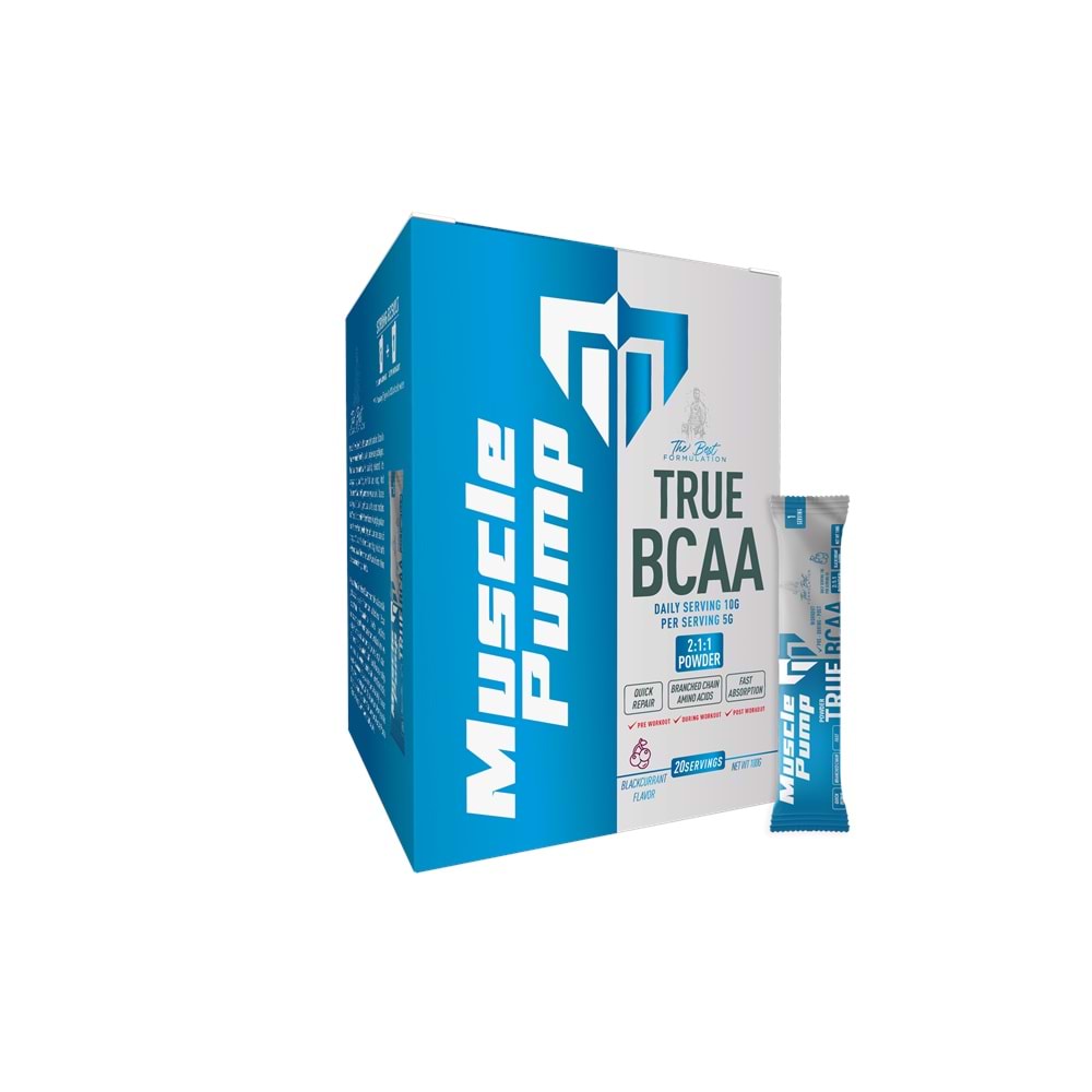 Muscle Pump 2:1:1 True Powder Bcaa Frenk Üzümü 20 Saşe