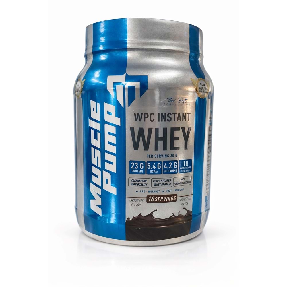 Muscle Pump Wpc Instant Whey Çikolata 480 Gr