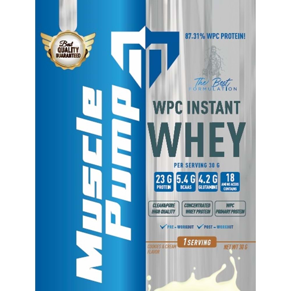 Muscle Pump Wpc Instant Whey 30 Gr Kurabiye
