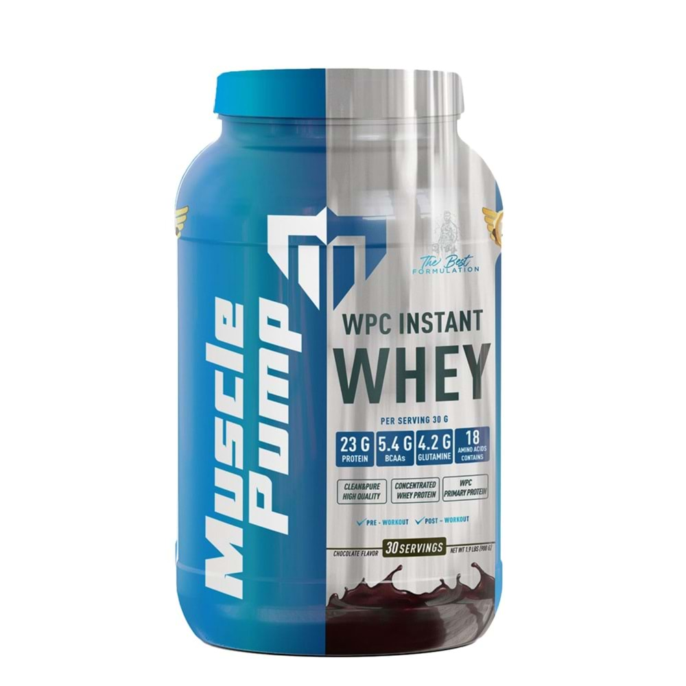 Muscle Pump Wpc Instant Whey Çikolata 900 Gr