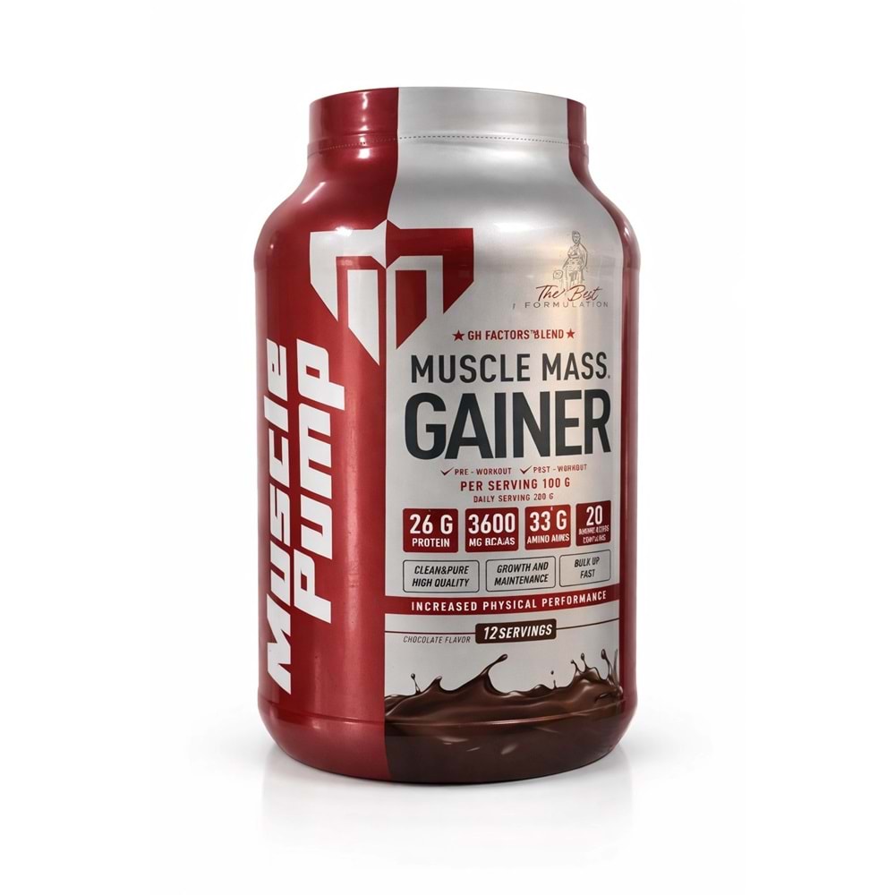 Muscle Pump Muscle Mass Gainer Çikolata 1200 Gr