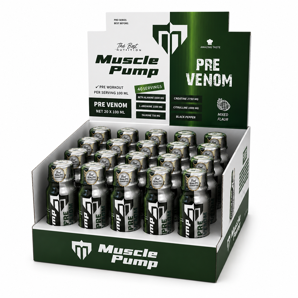 Muscle Pump Pre Venom Karışık Meyve 100 ml x 20 Shot