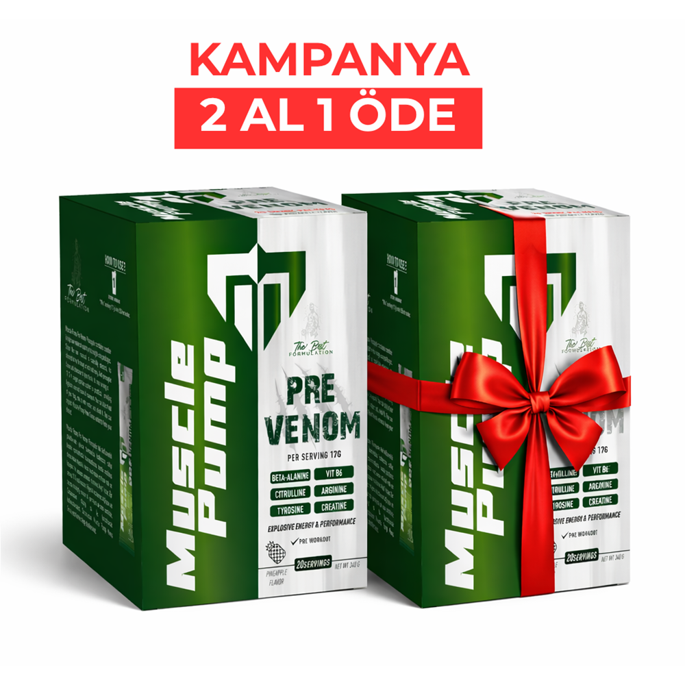 MUSCLE PUMP PRE VENOM SAŞE 2 AL 1 ÖDE