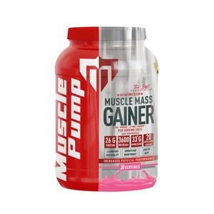 Muscle Pump Muscle Mass Gainer Çilek 3000 Gr