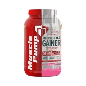 Muscle Pump Muscle Mass Gainer Çilek 1200 Gr