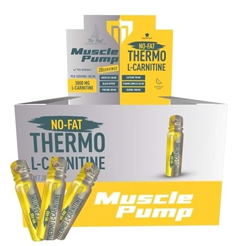 Muscle Pump No Fat Thermo L-Carnitine 100 mL x 20 Shot